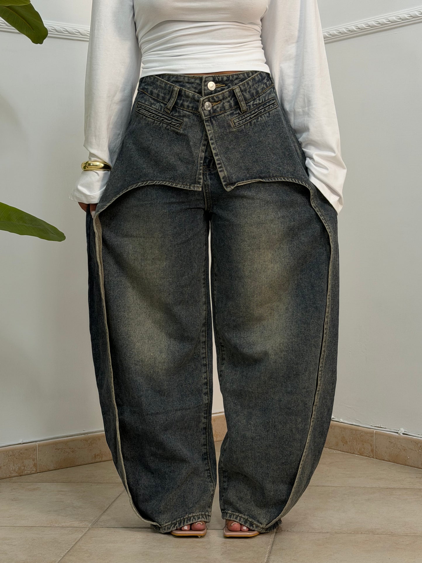 Jeans balloon double