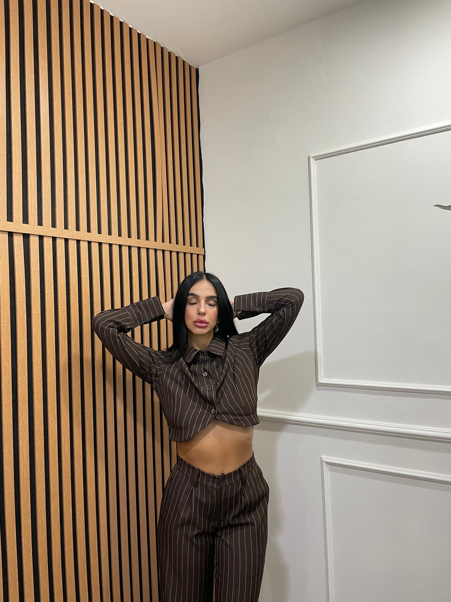 Tailleur gessato Lavinia