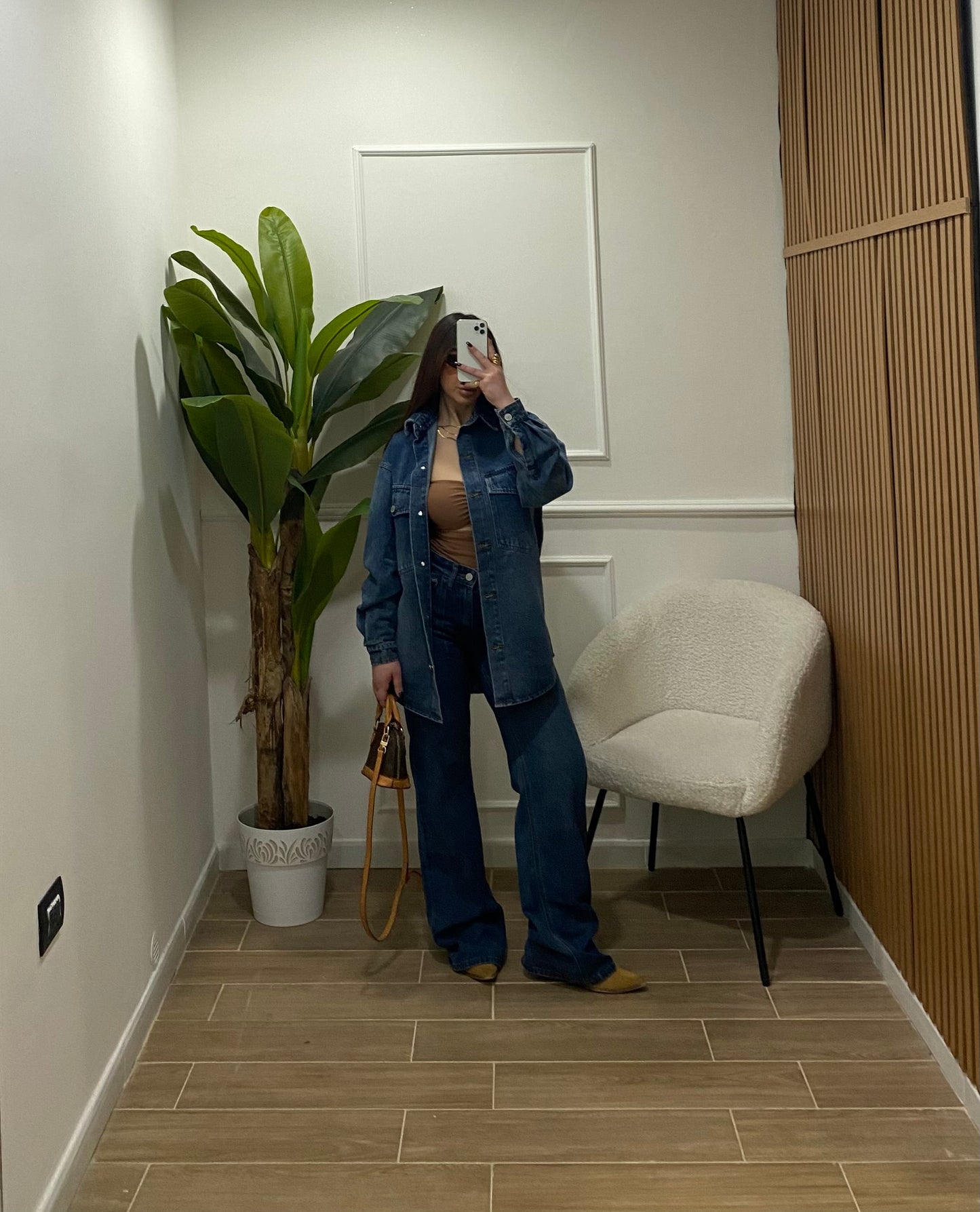 Coordinato denim camicia