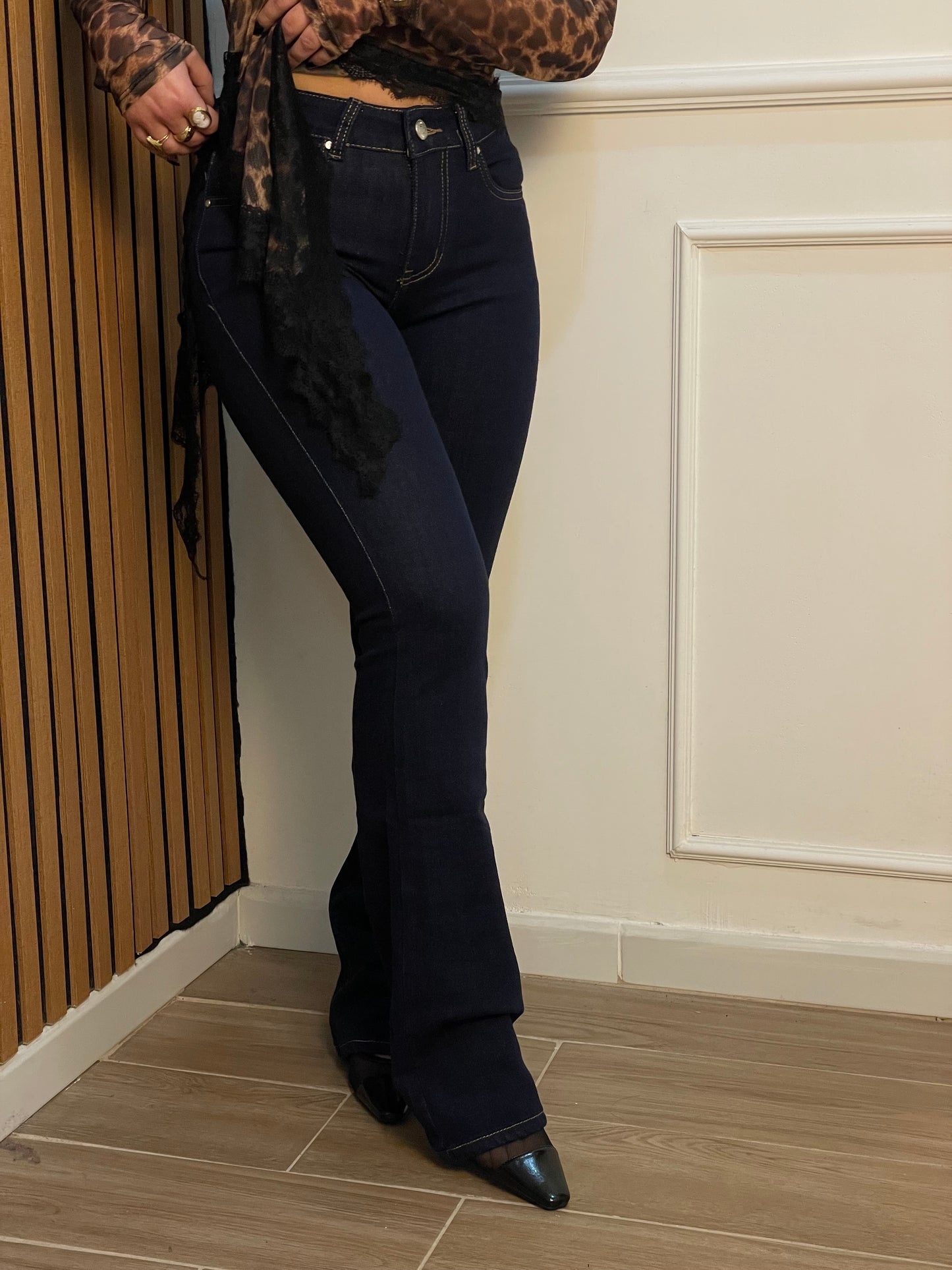 Jeans zampa lavaggio zero