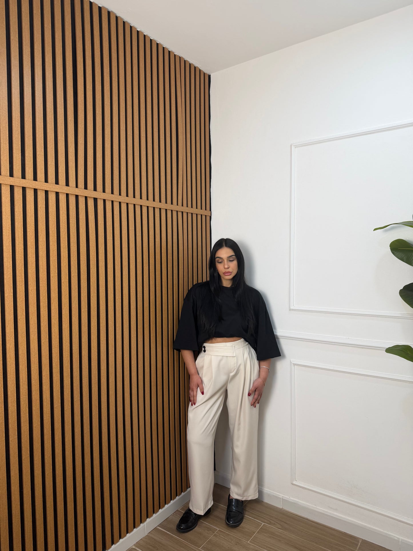 Pantalone bottoncini laterale