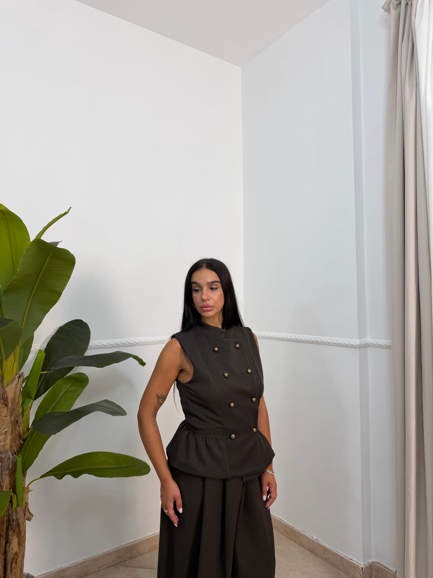 Gilet bottoni gold