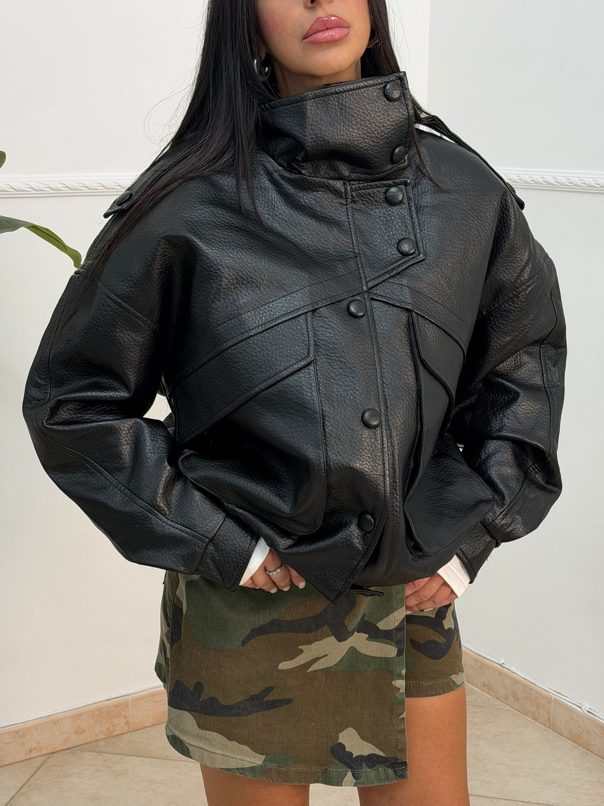 Bomber ecoplle Roxy nero