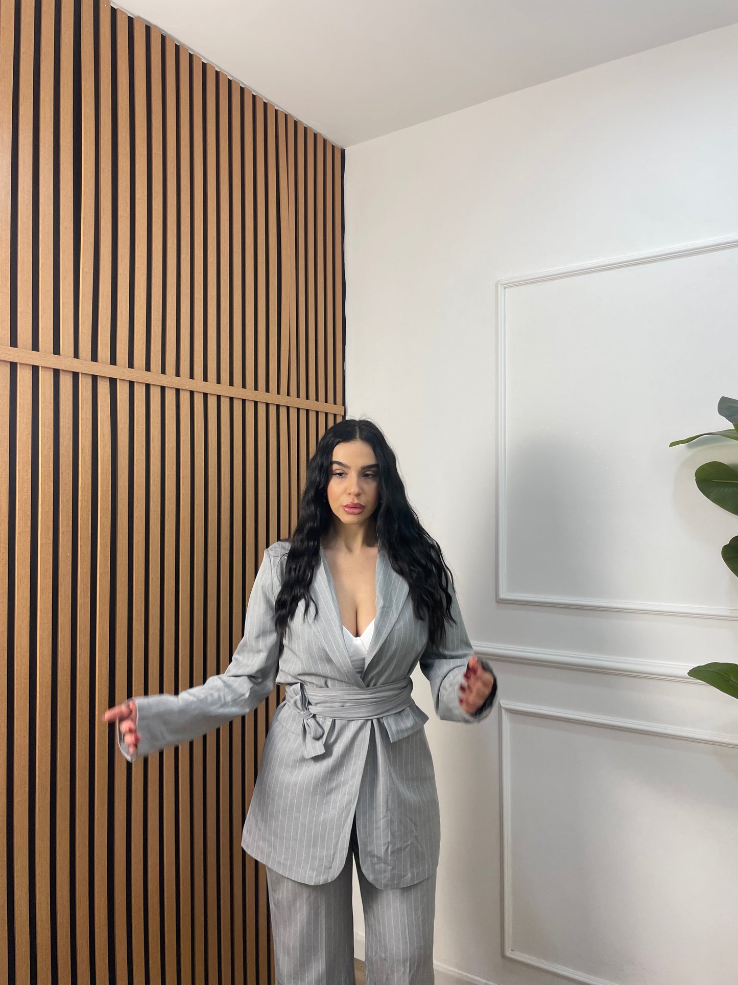 Tailleur gessato Alessia