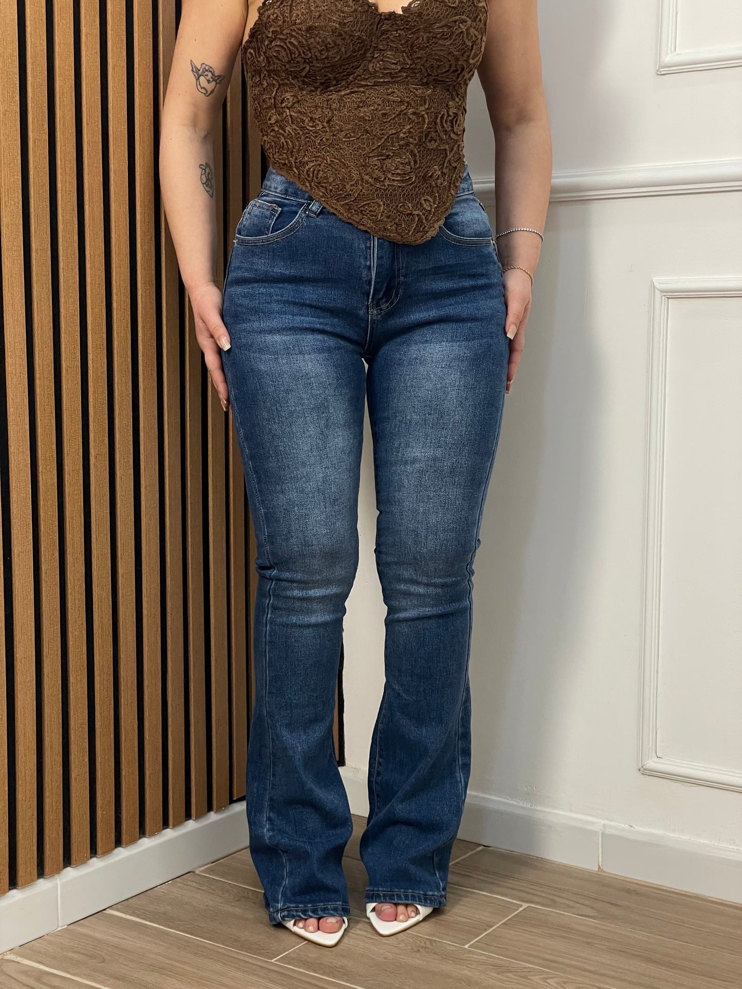 Jeans blu zampa