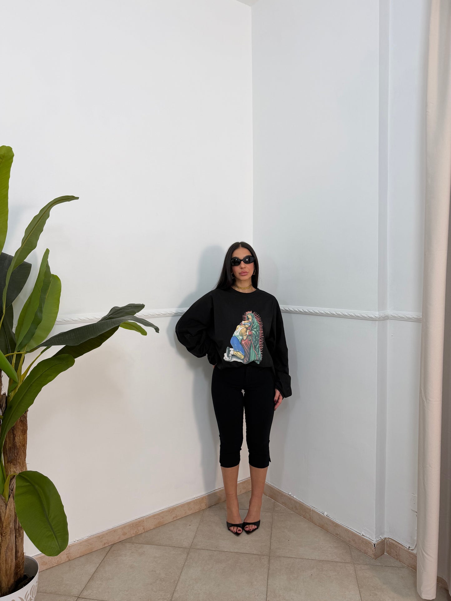 Longsleeve crop luna