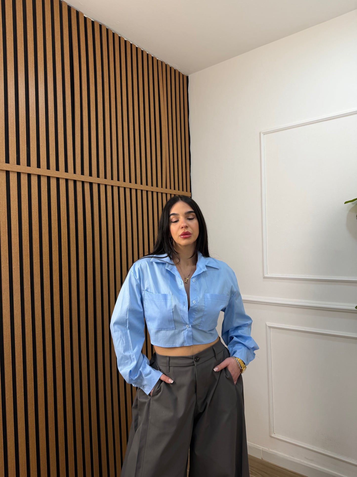 Camicia crop Simo