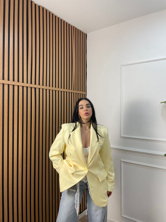 Blazer oversize giallo