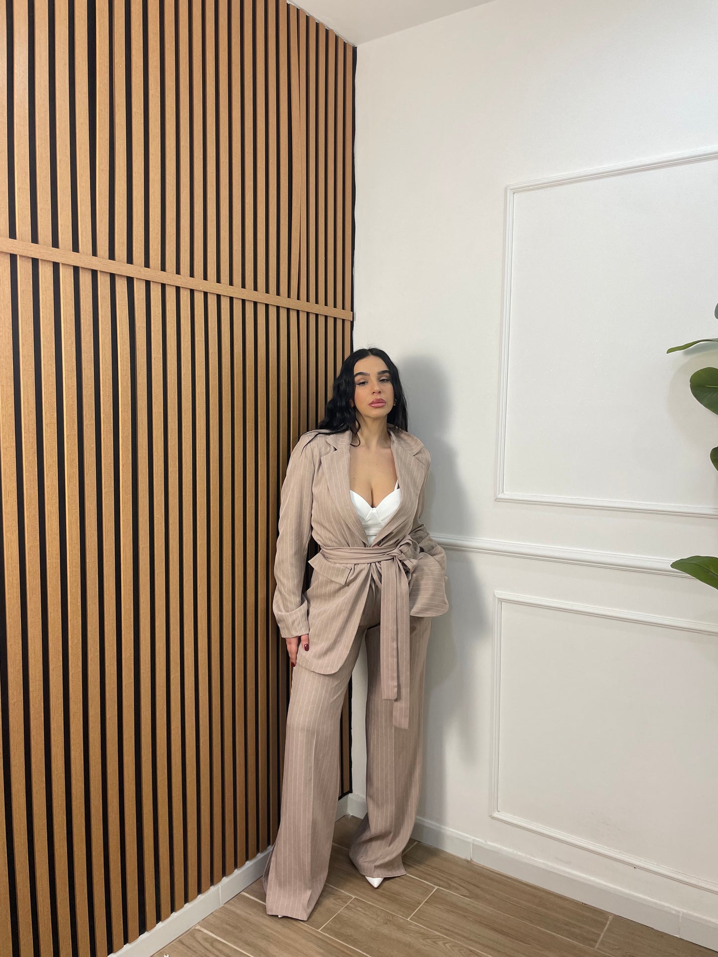 Tailleur gessato Alessia