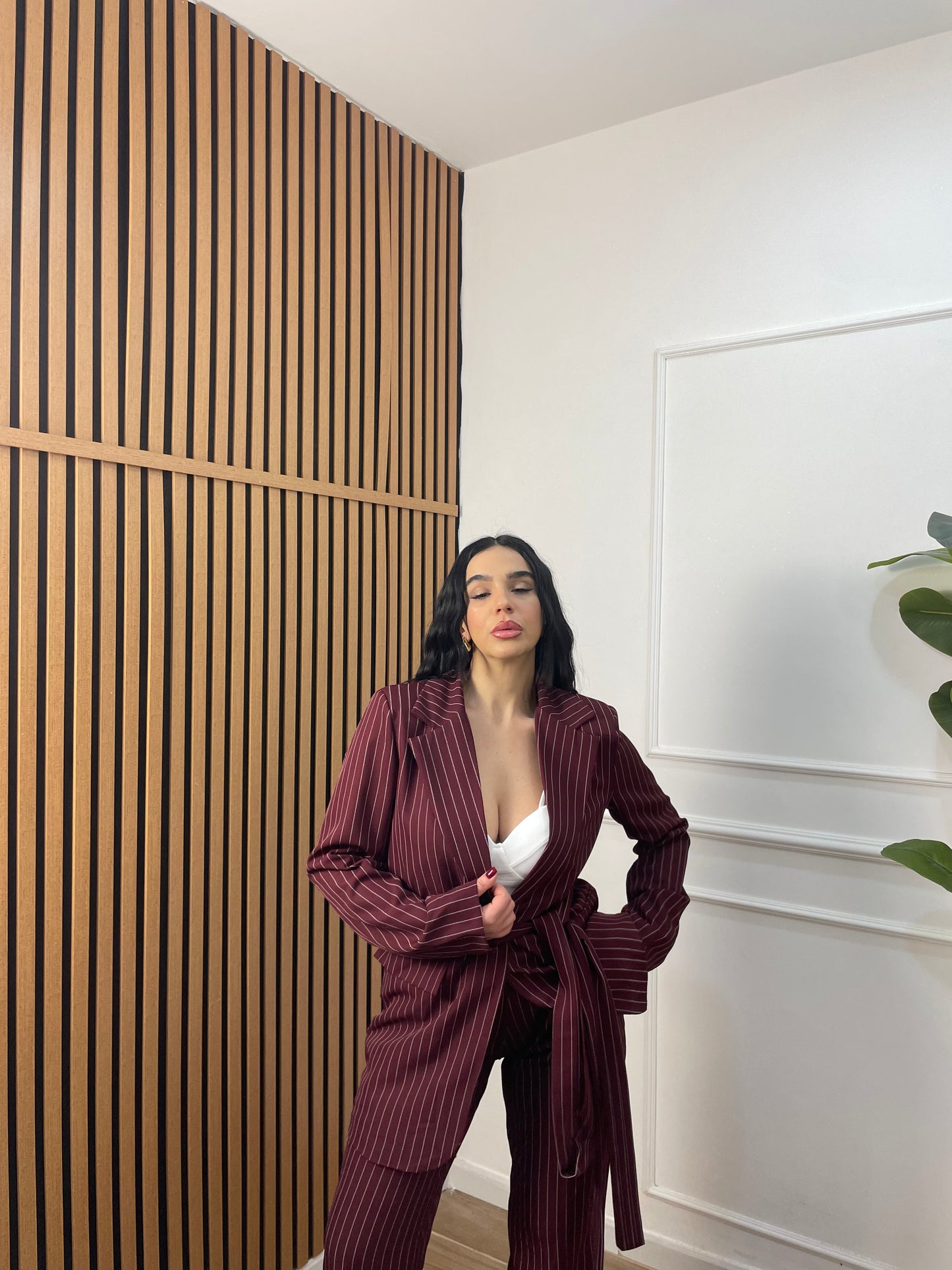 Tailleur gessato Alessia