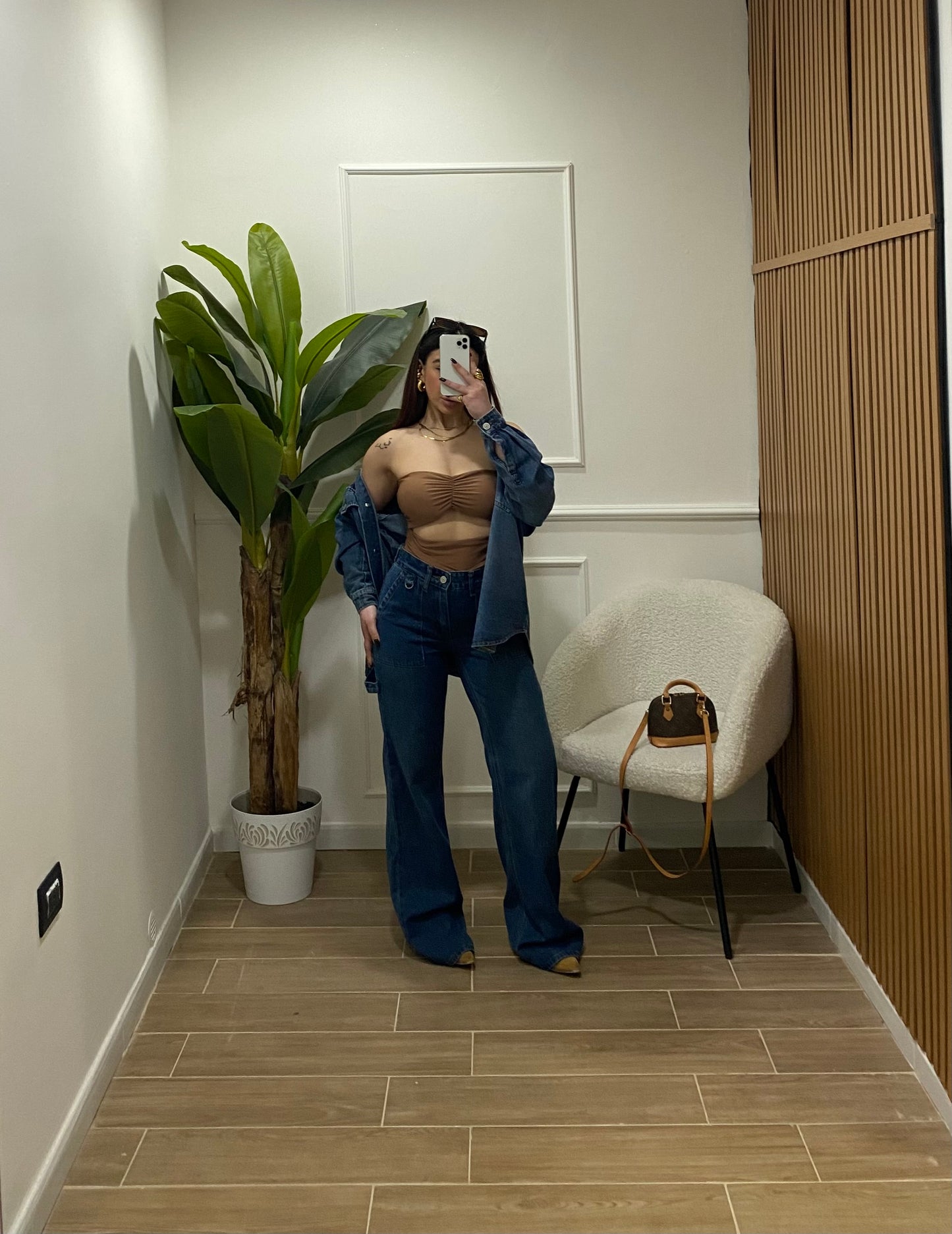 Coordinato denim camicia