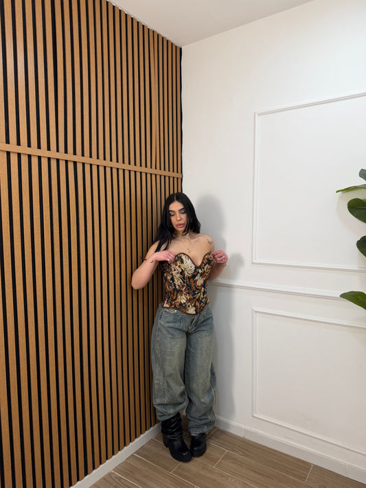 Jeans balloon sabbia