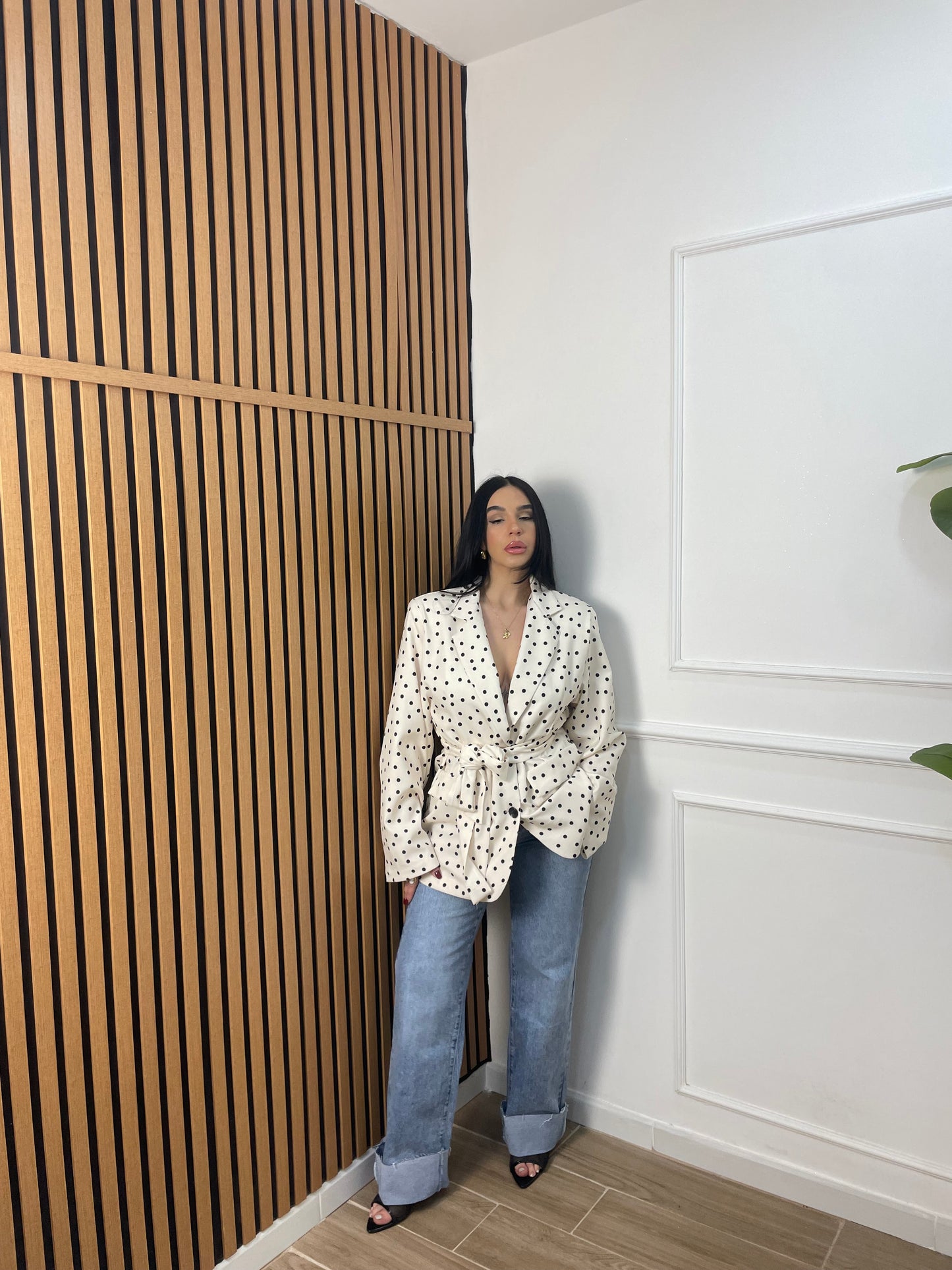Blazer cintura pois