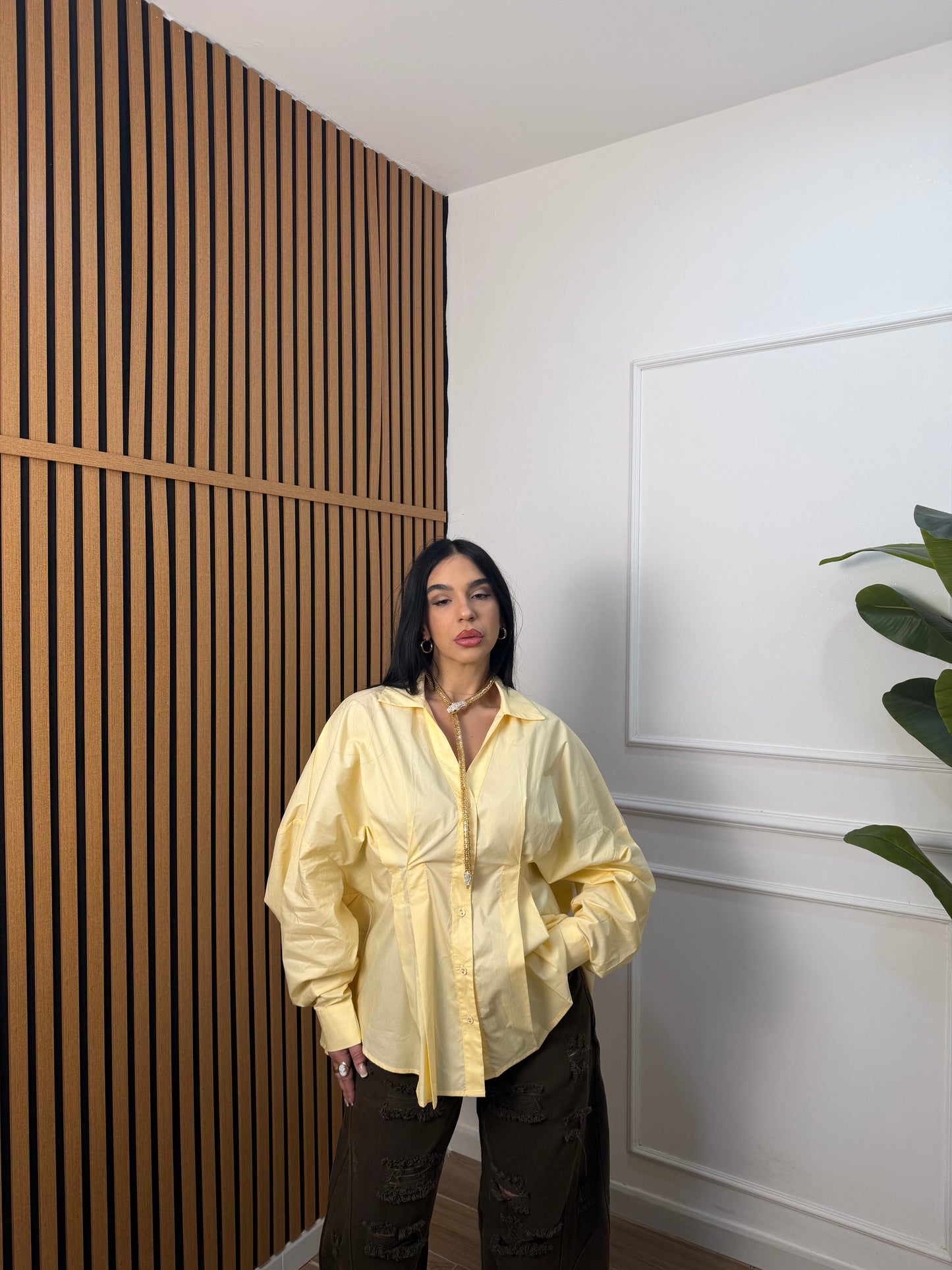 Camicia Amalia Pence gialla