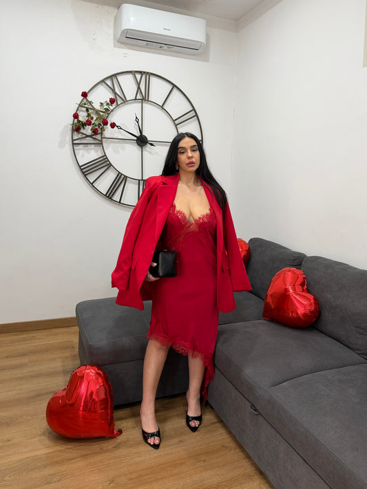 Blazer oversize rosso