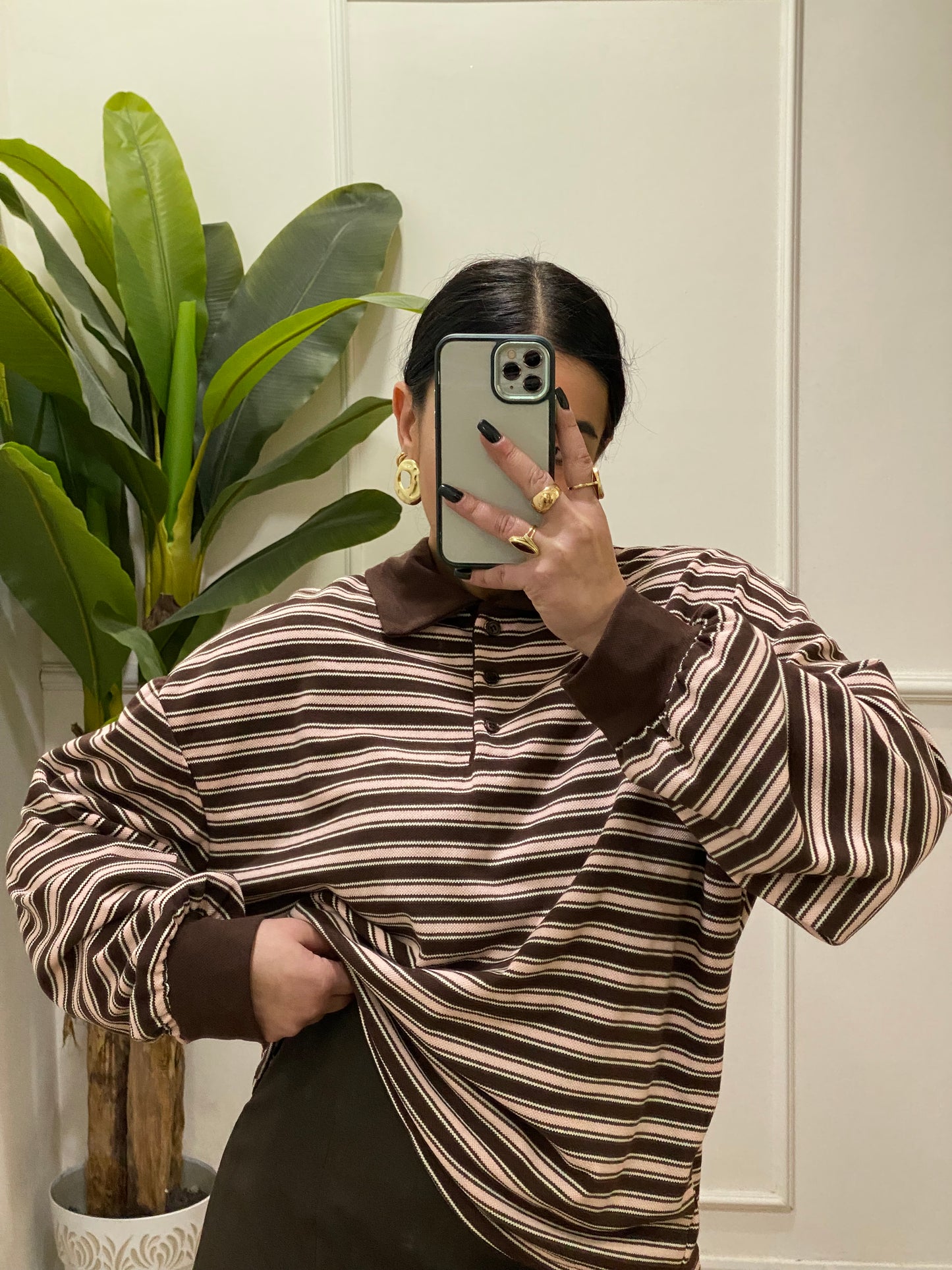 Polo nido d’ape righe