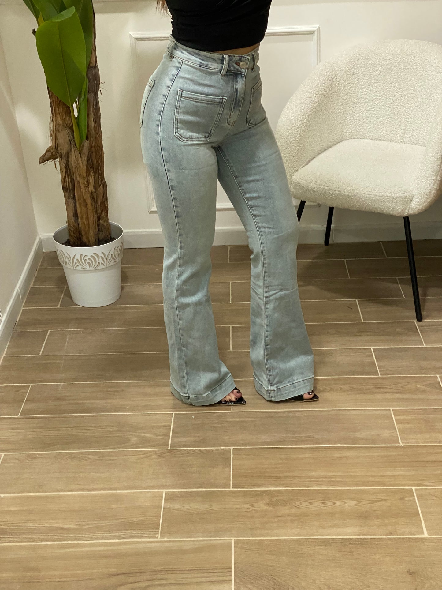 Jeans zampa tasche dritte