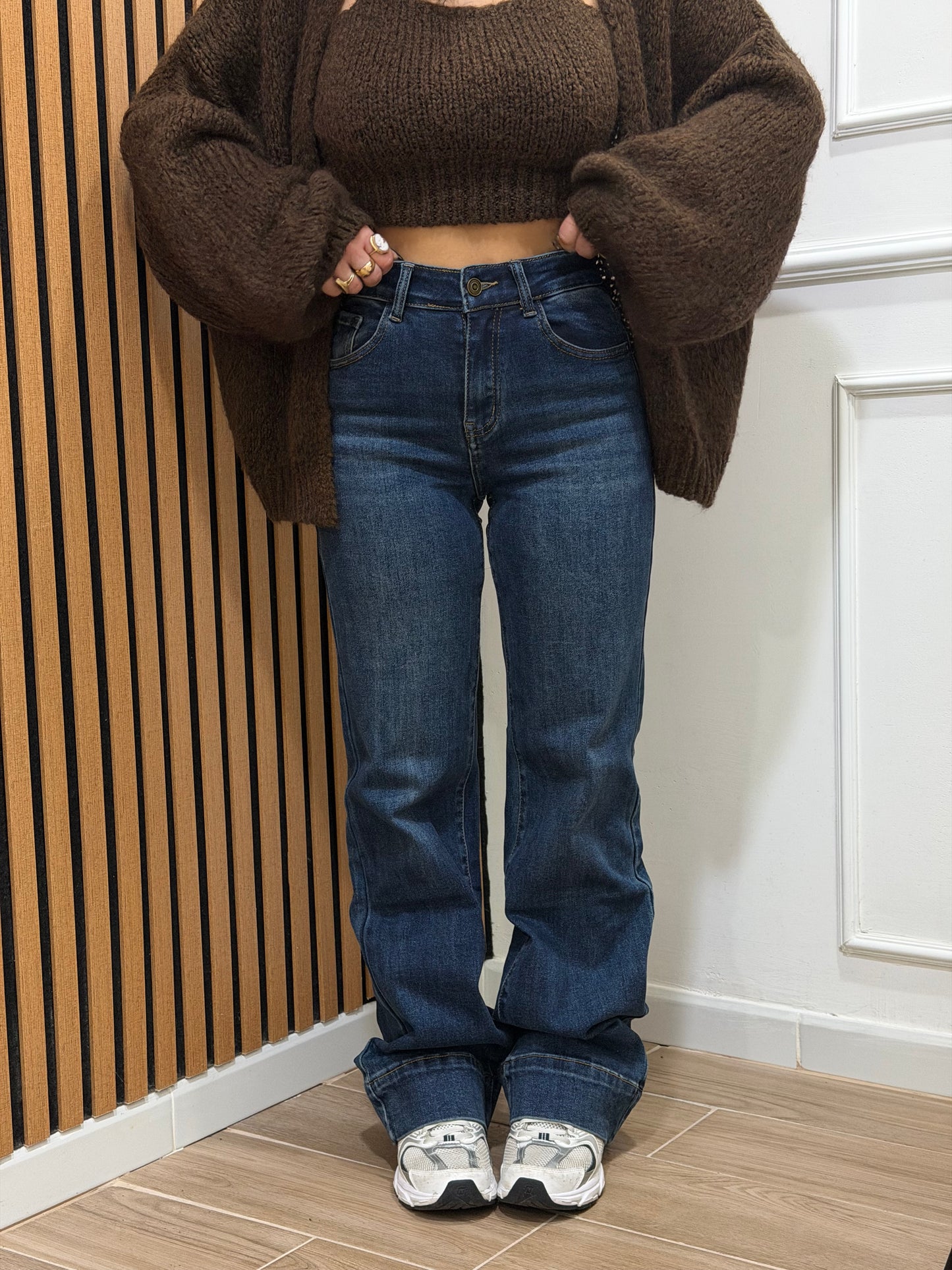 Jeans gamba dritta elasticizzato