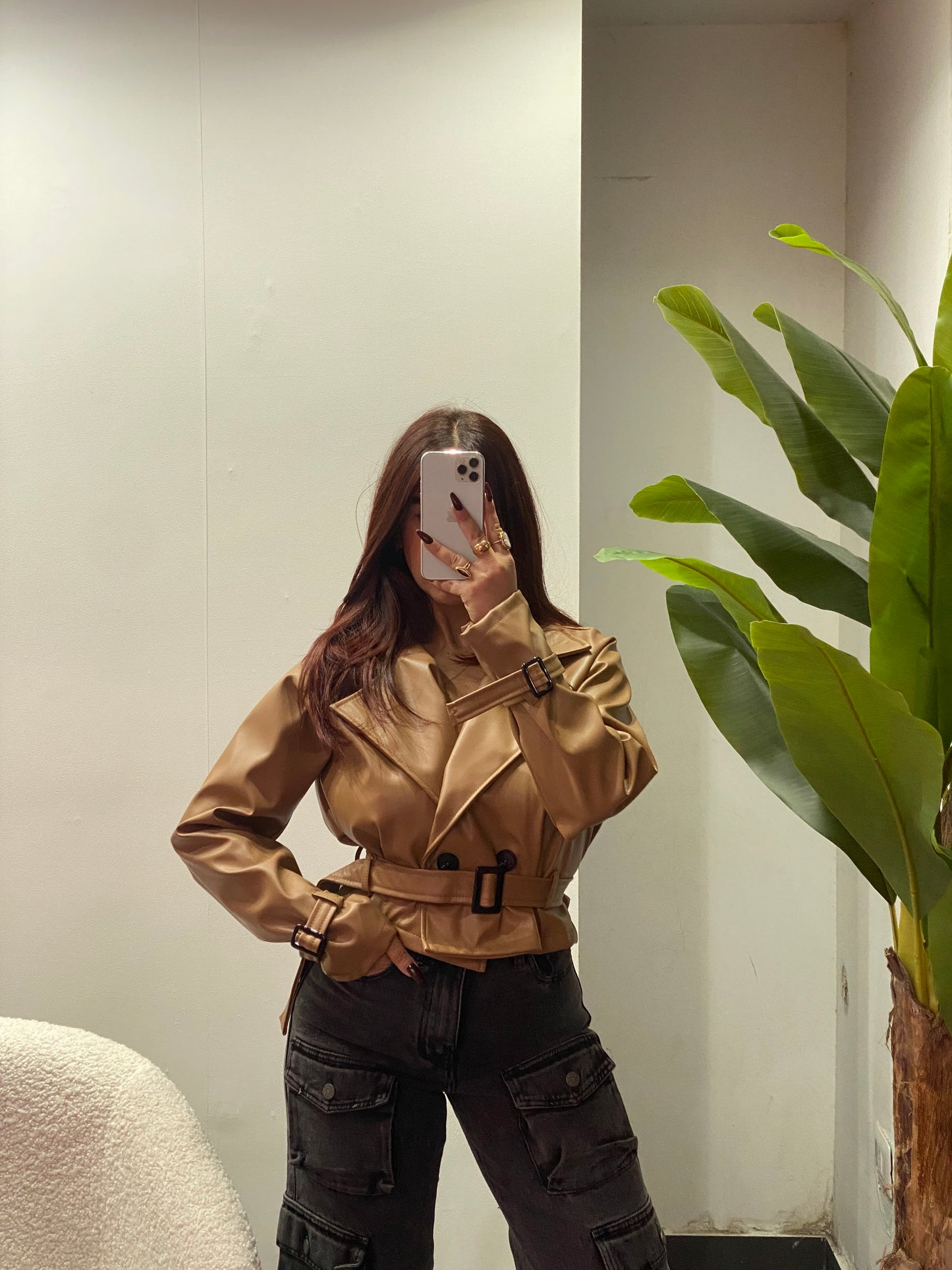 Trench ecopelle crop