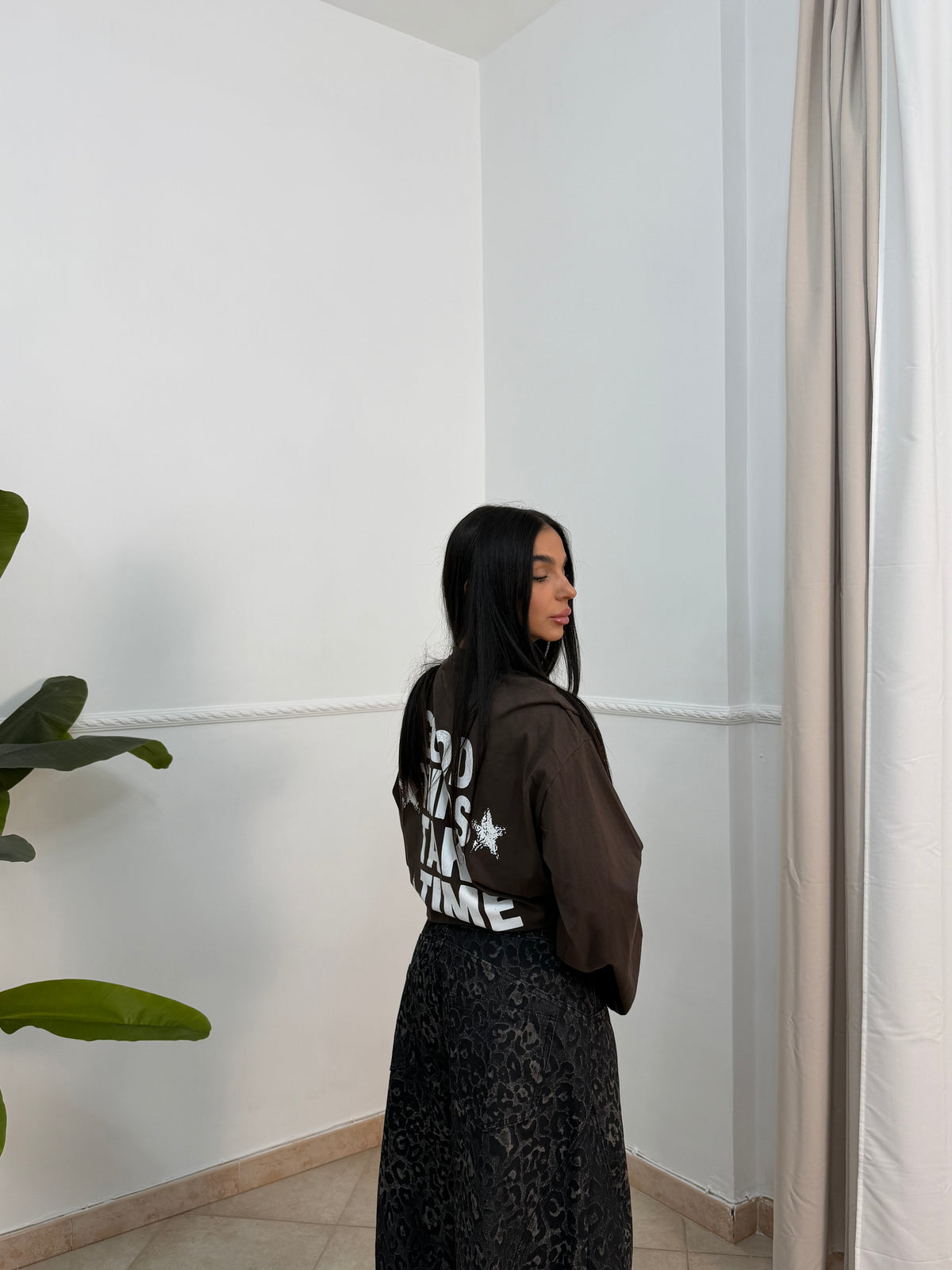 T-shirt long sleeve TIME