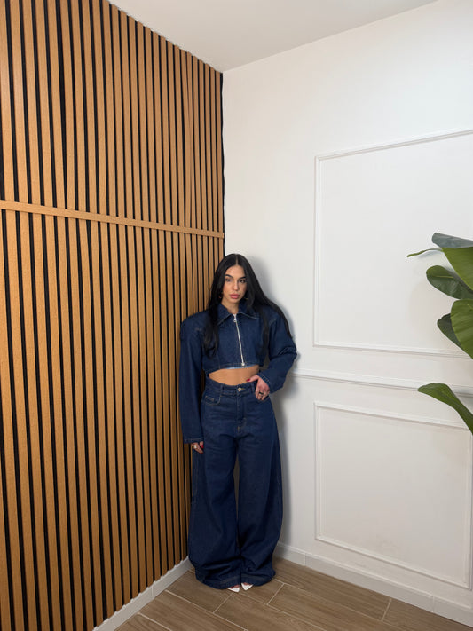 Coordinato denim spazio