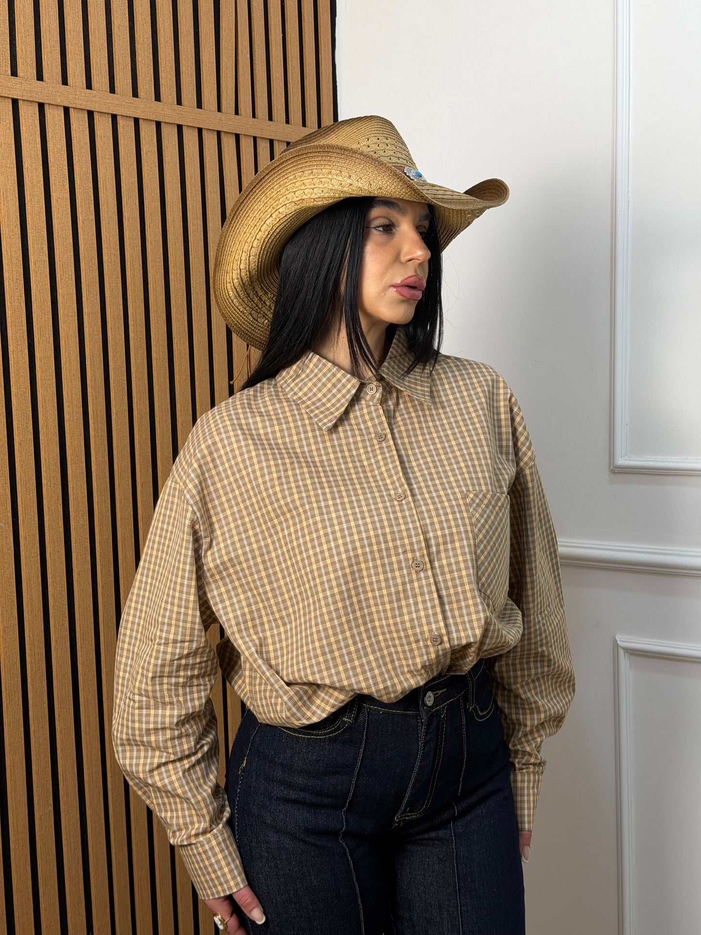 Cappello cowboy pietra turchese
