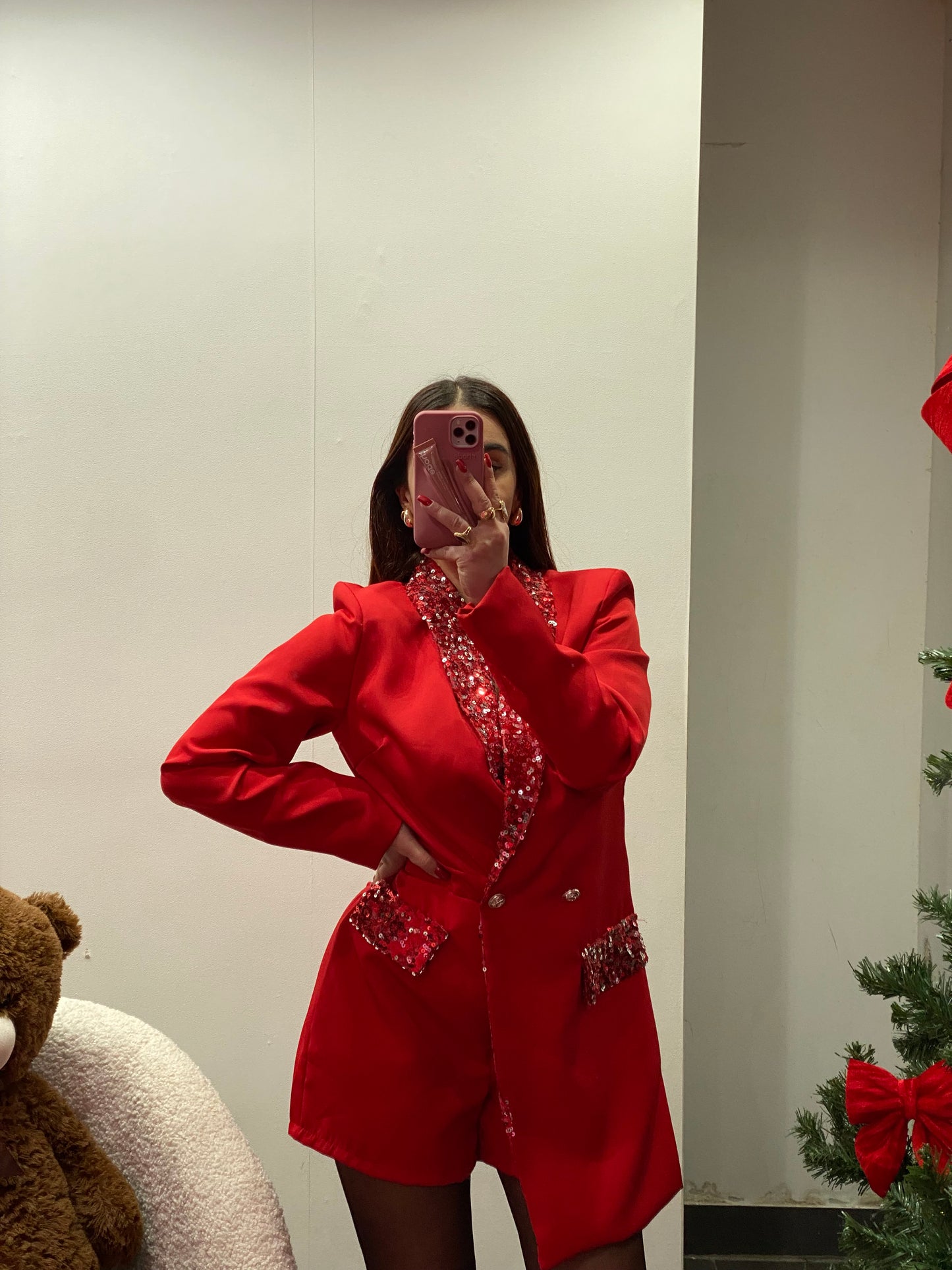 tutina giacca paillettes