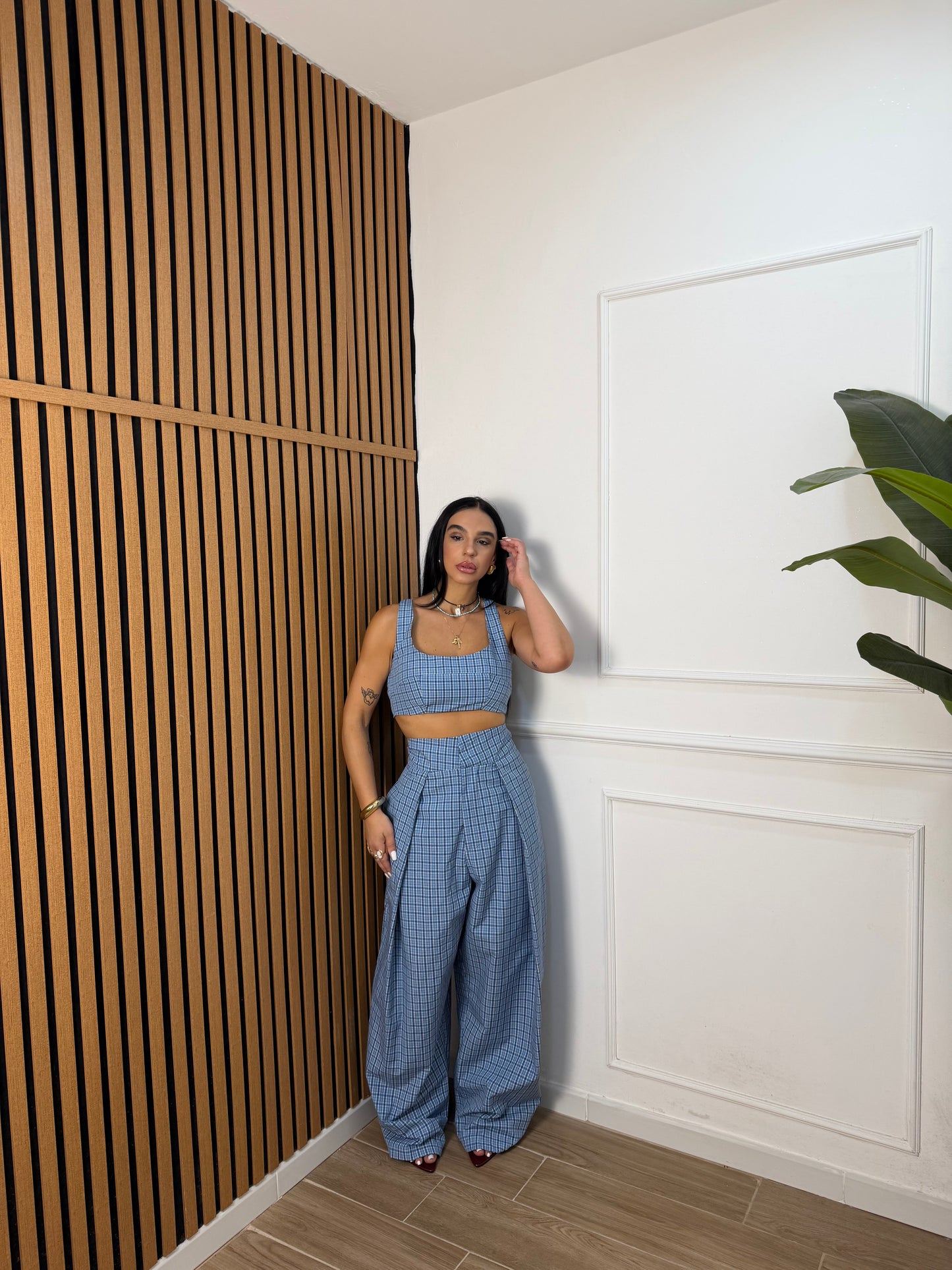 Coordinato quadretti Justwest