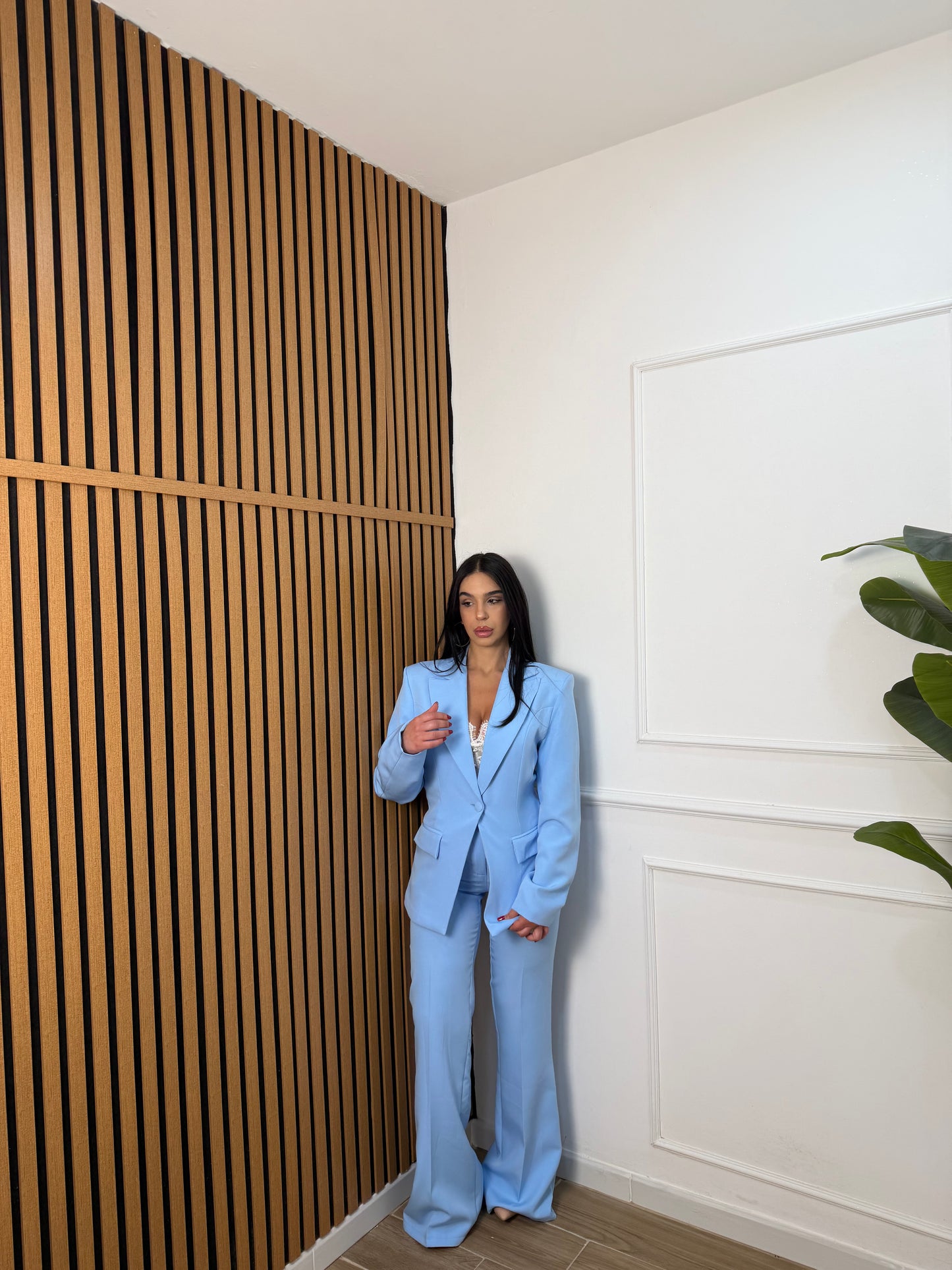 Tailleur promise azzurro