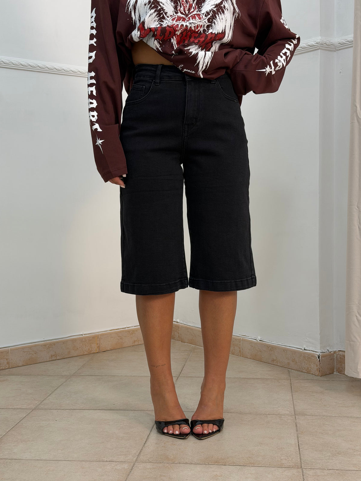 Bermuda denim black