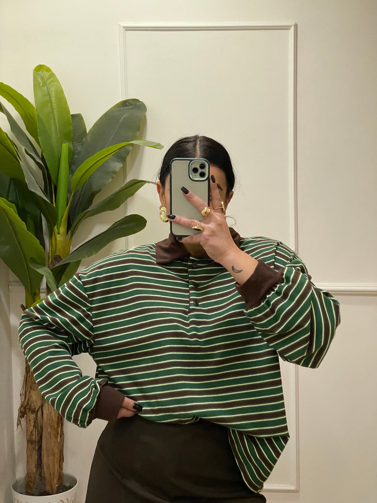 Polo nido d’ape righe