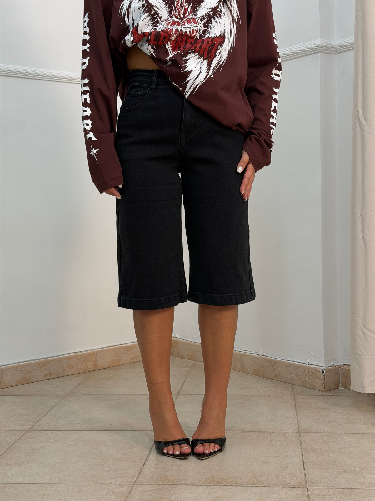 Bermuda denim black