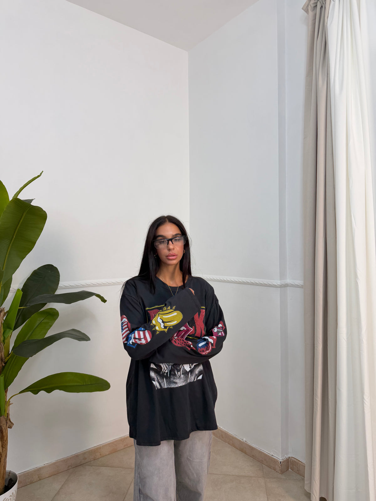 T-shirt oversize rock