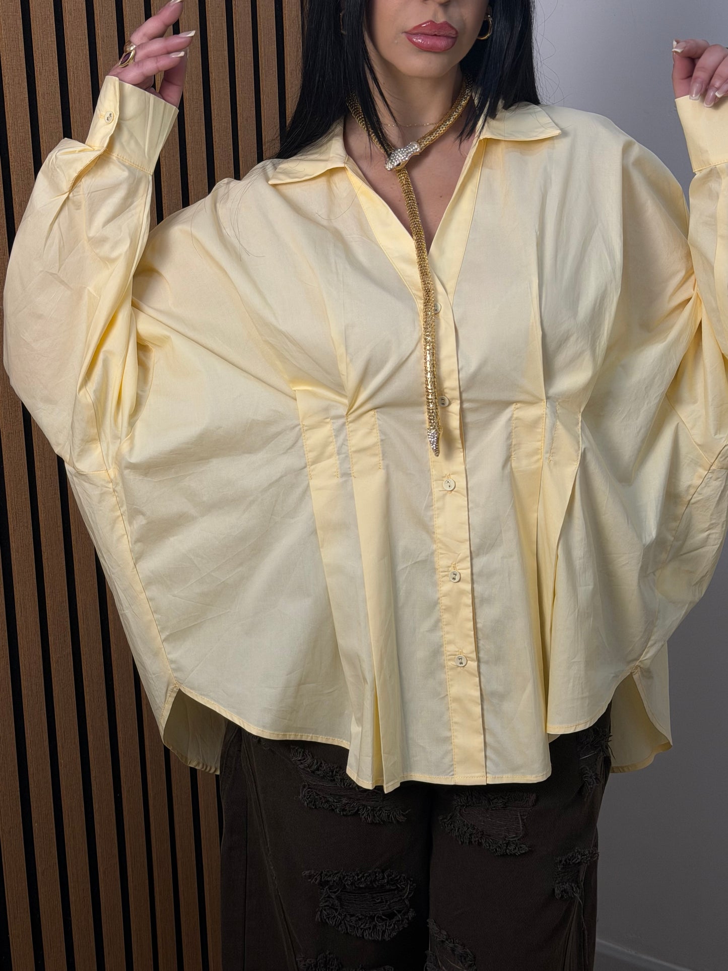 Camicia Amalia Pence gialla