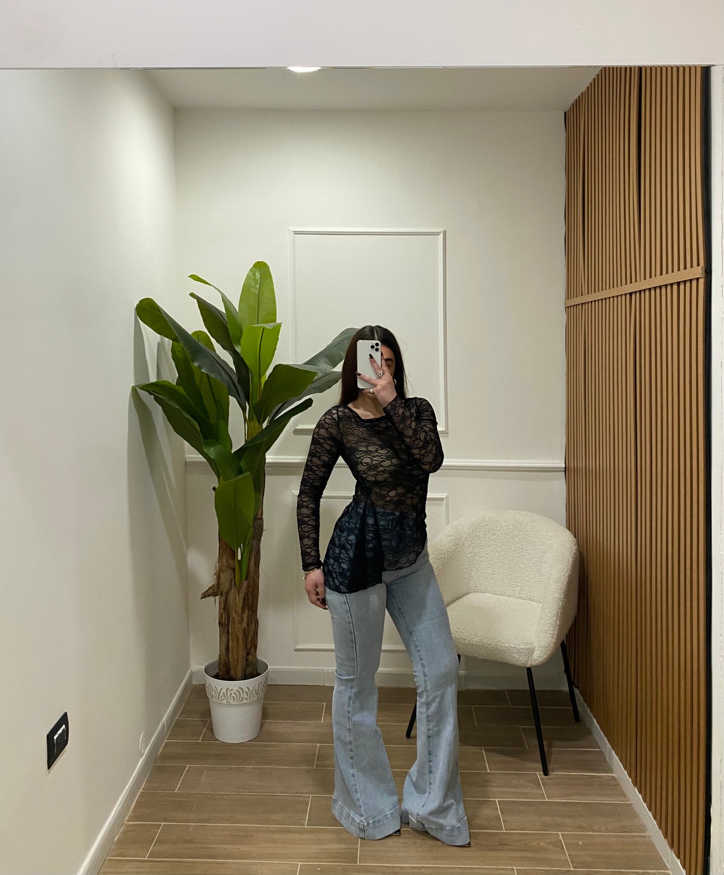 Jeans flare zampa chiaro