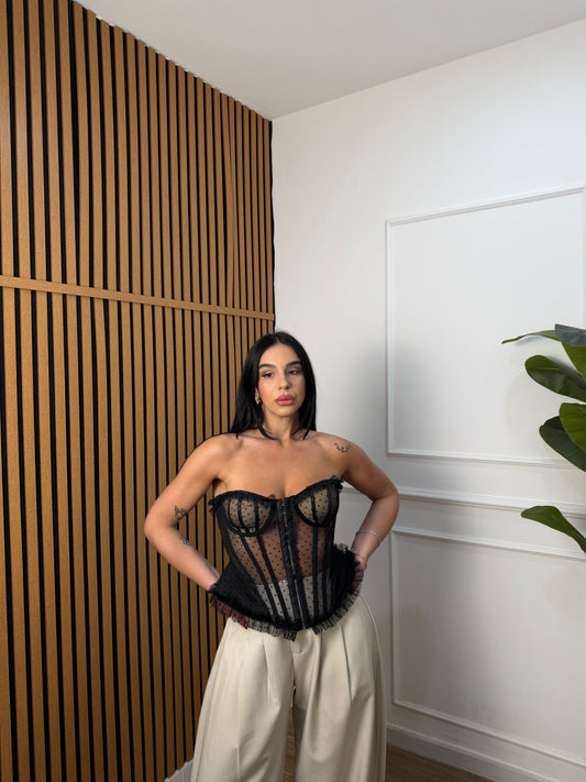 Corsetto pois Trasparenza