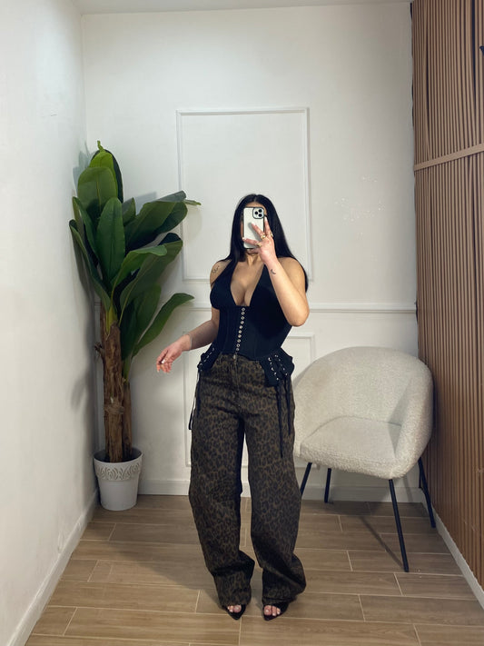 Jeans balloon animalier