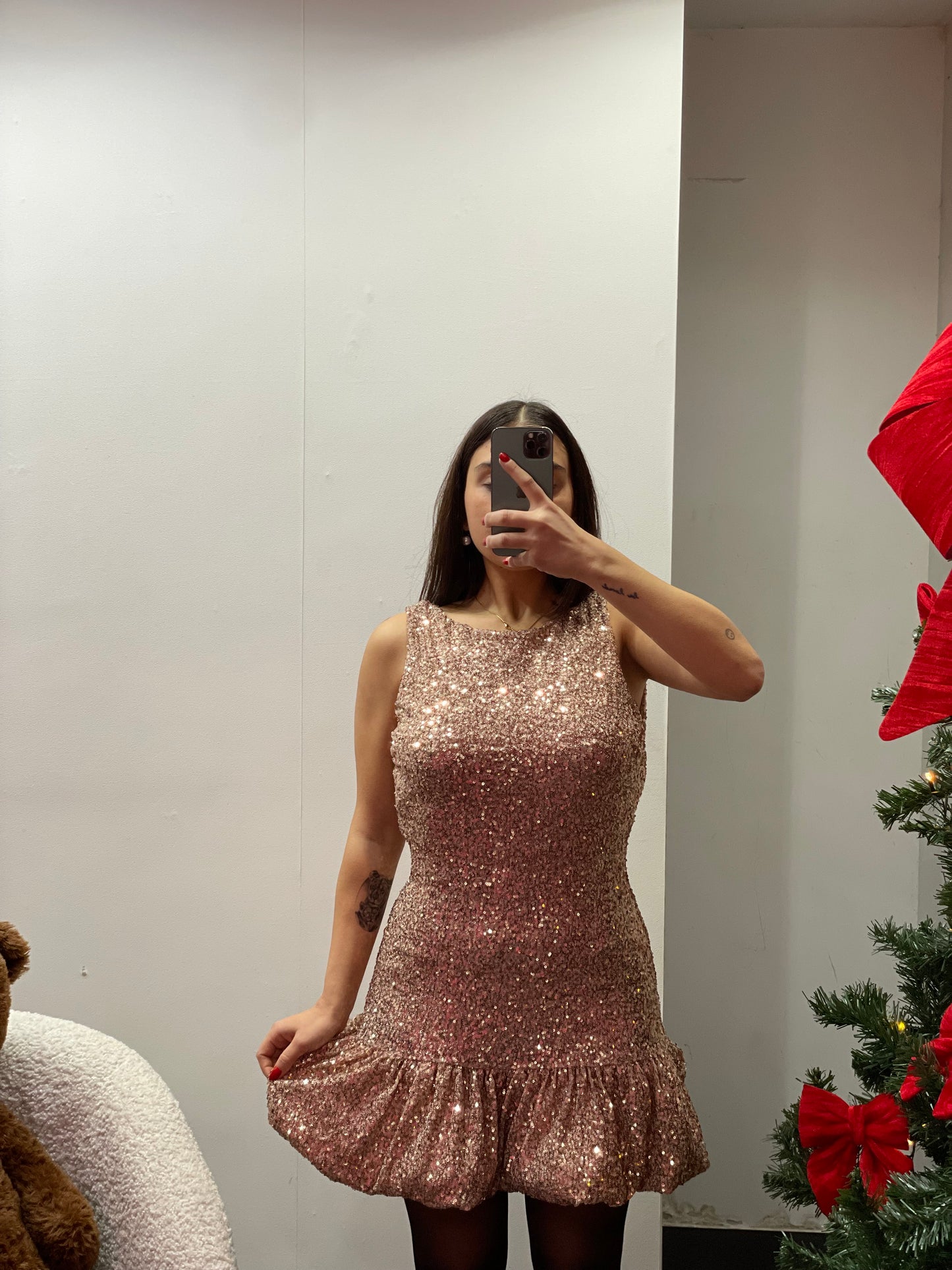 Tubino paillettes ballon