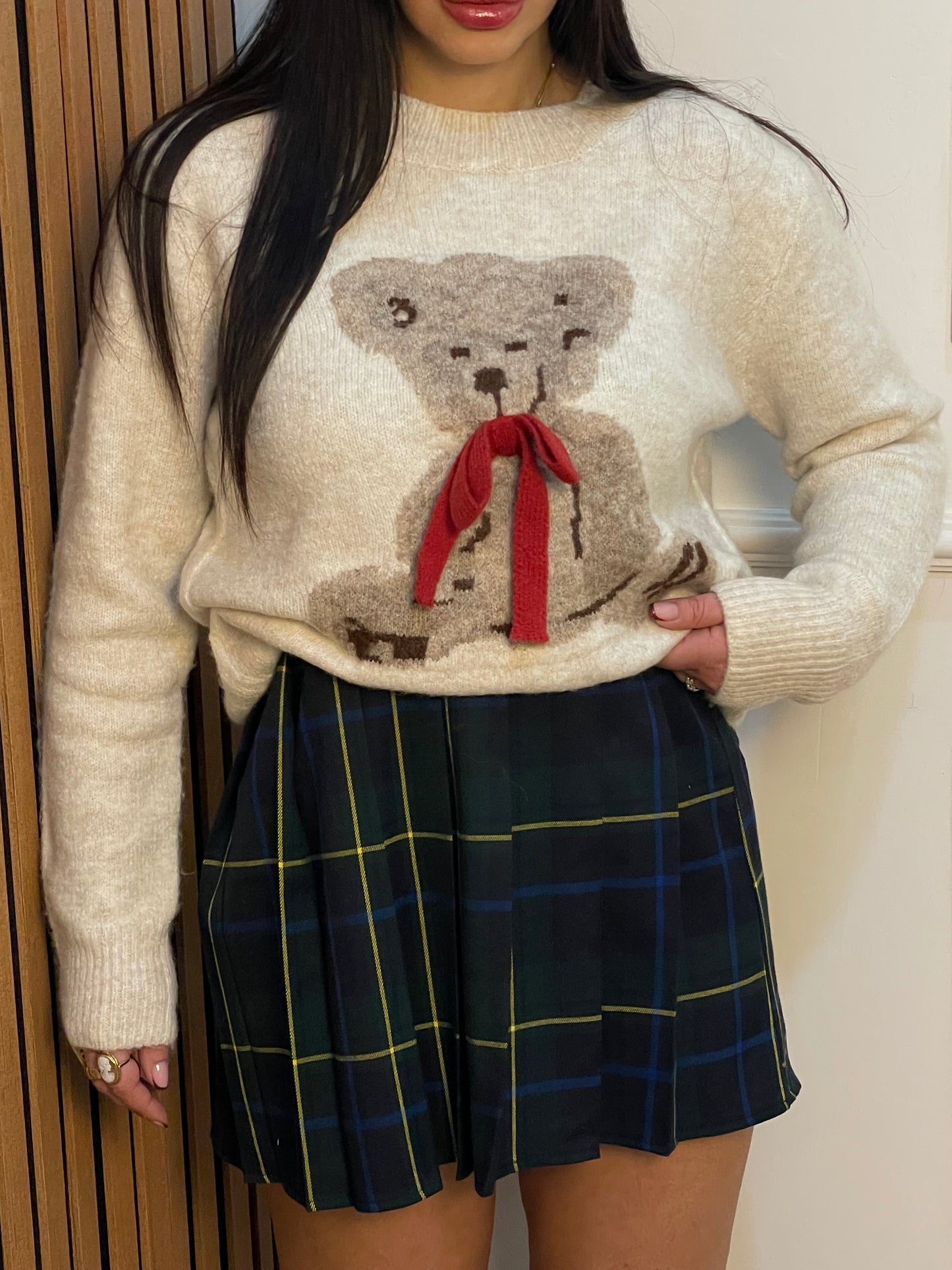 Gonna plisset tartan