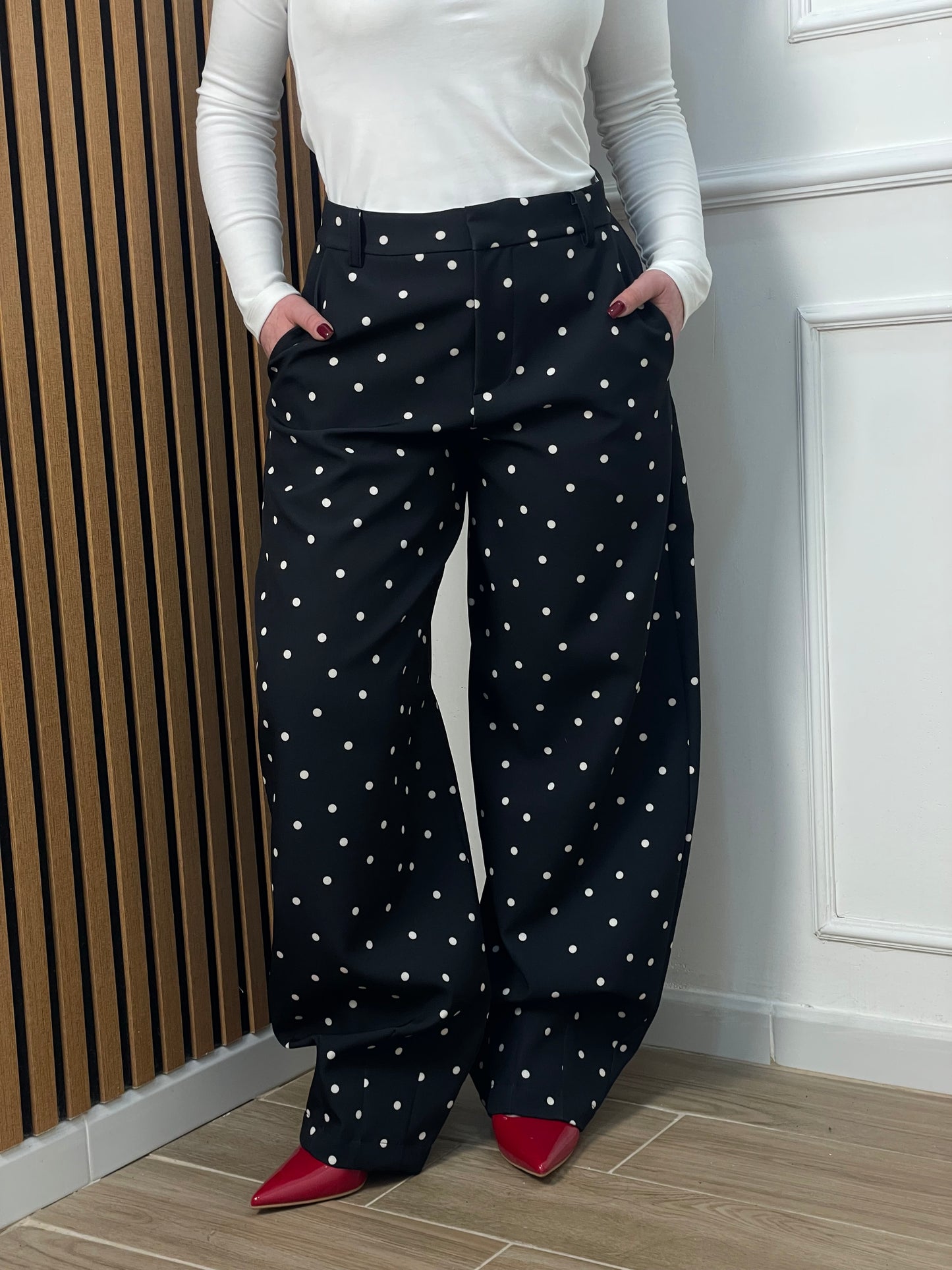 Pantalone balloon pois