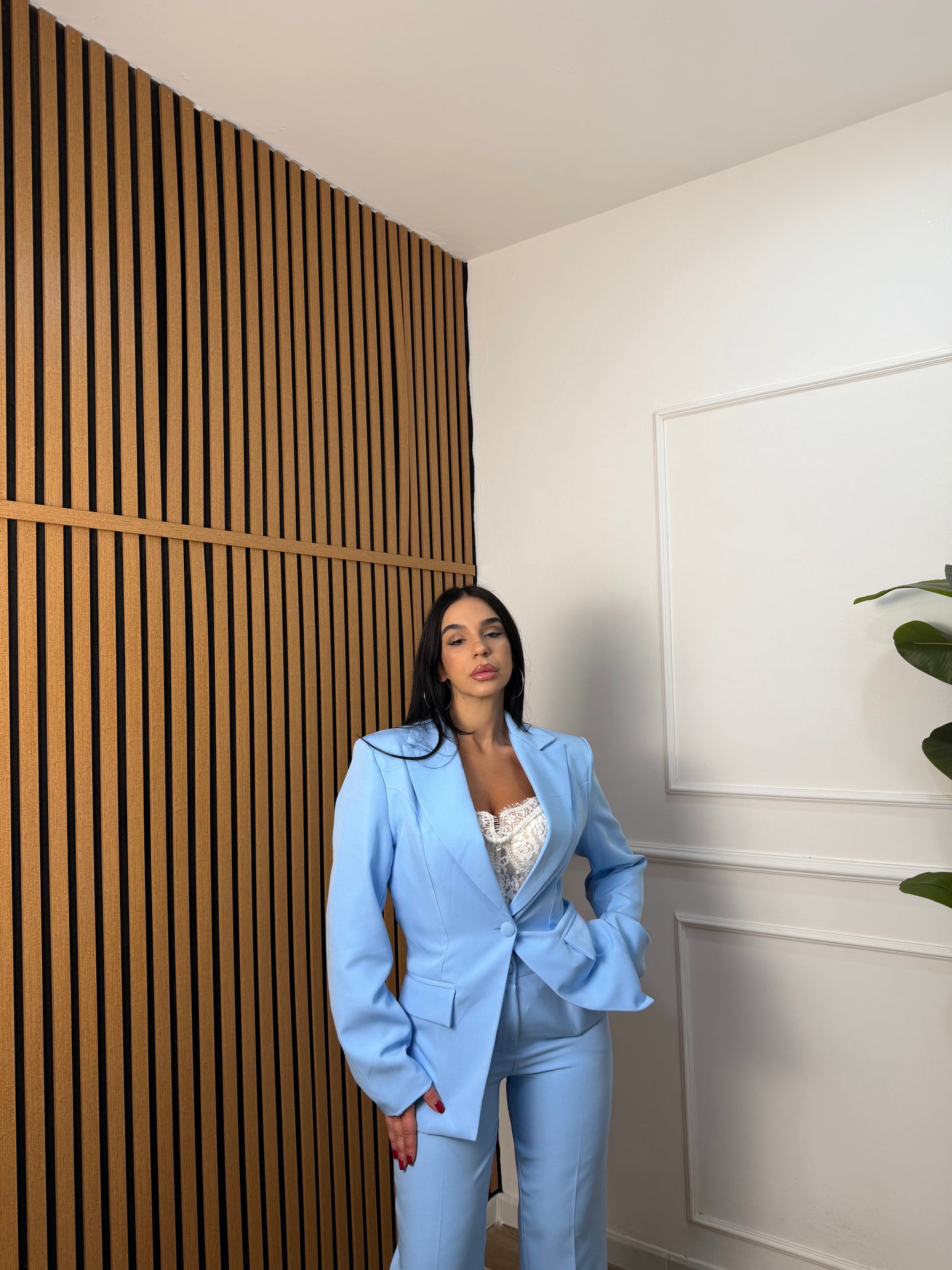 Tailleur promise azzurro