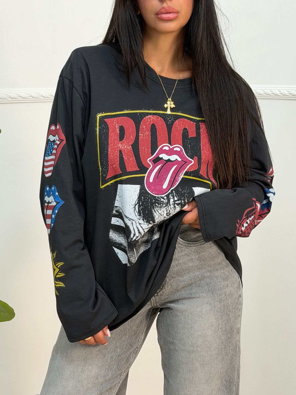 T-shirt oversize rock
