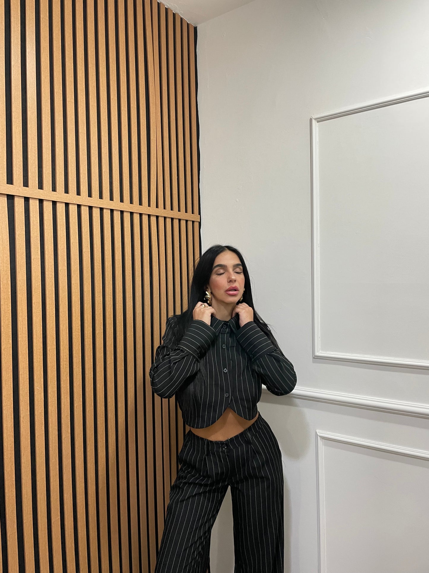 Tailleur gessato Lavinia