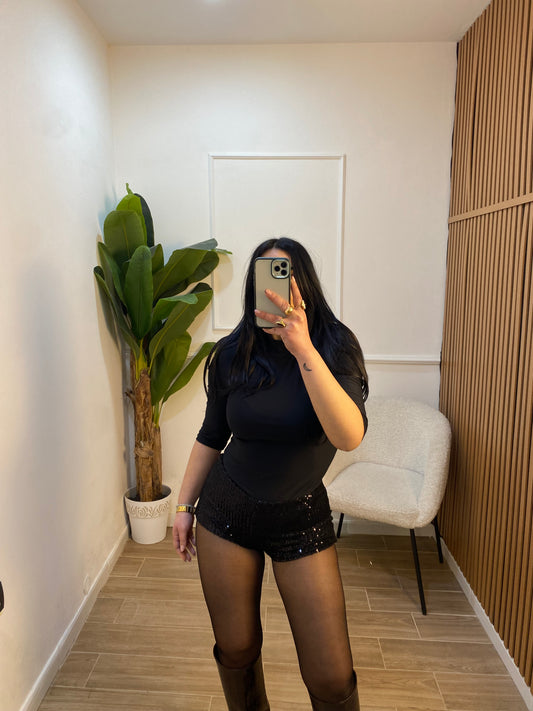 Culotte paillettes vita bassa