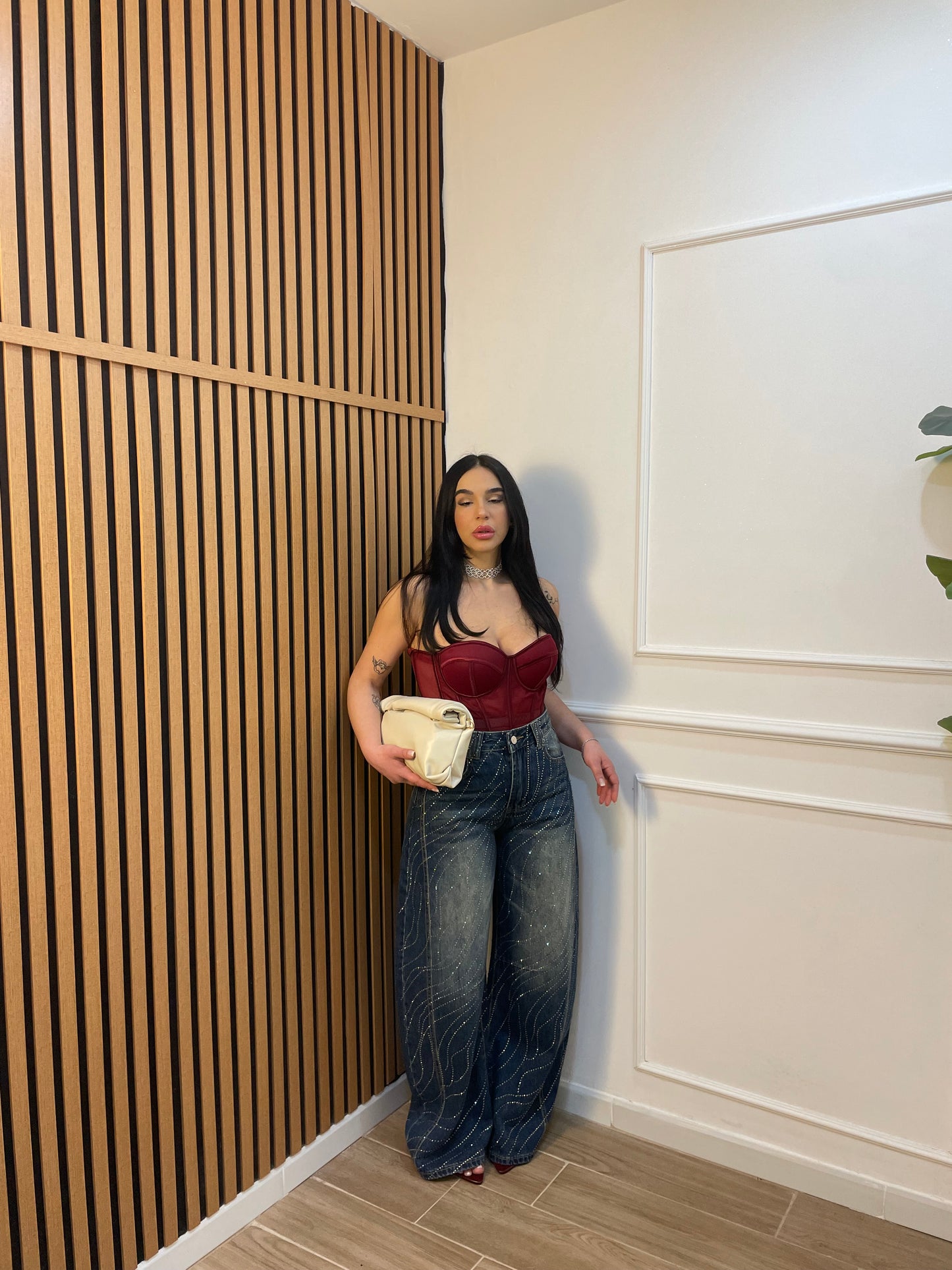 Jeans onde Swarovski