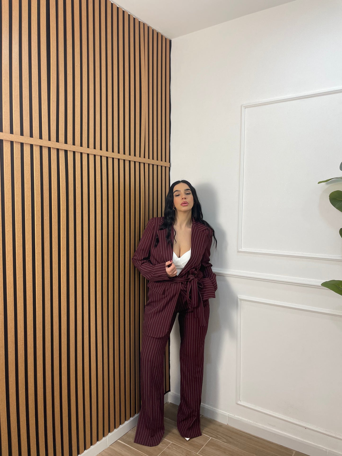 Tailleur gessato Alessia