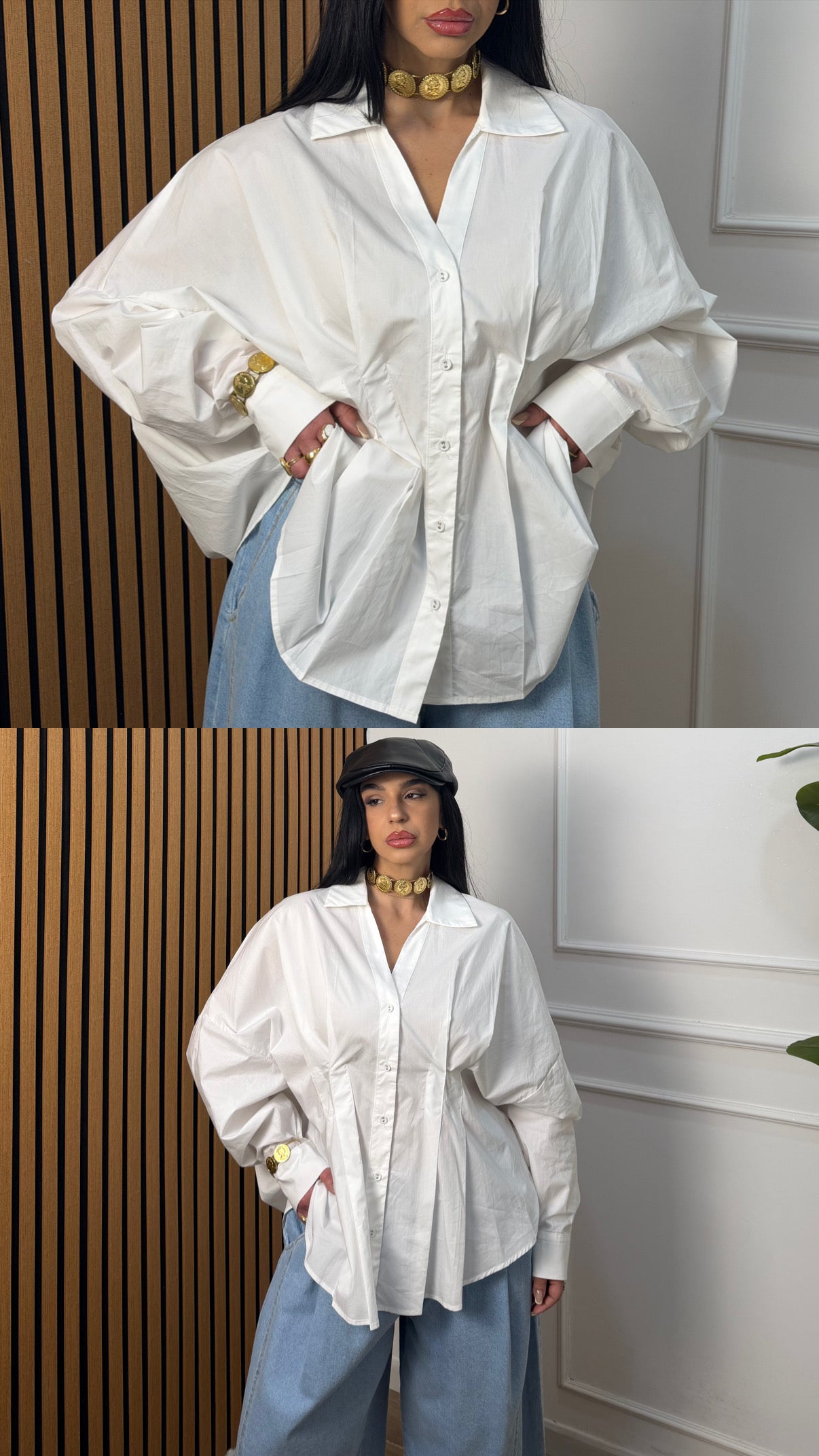 Camicia Amalia pence Bianca