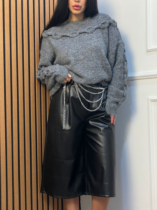 Bermuda lungi ecopelle