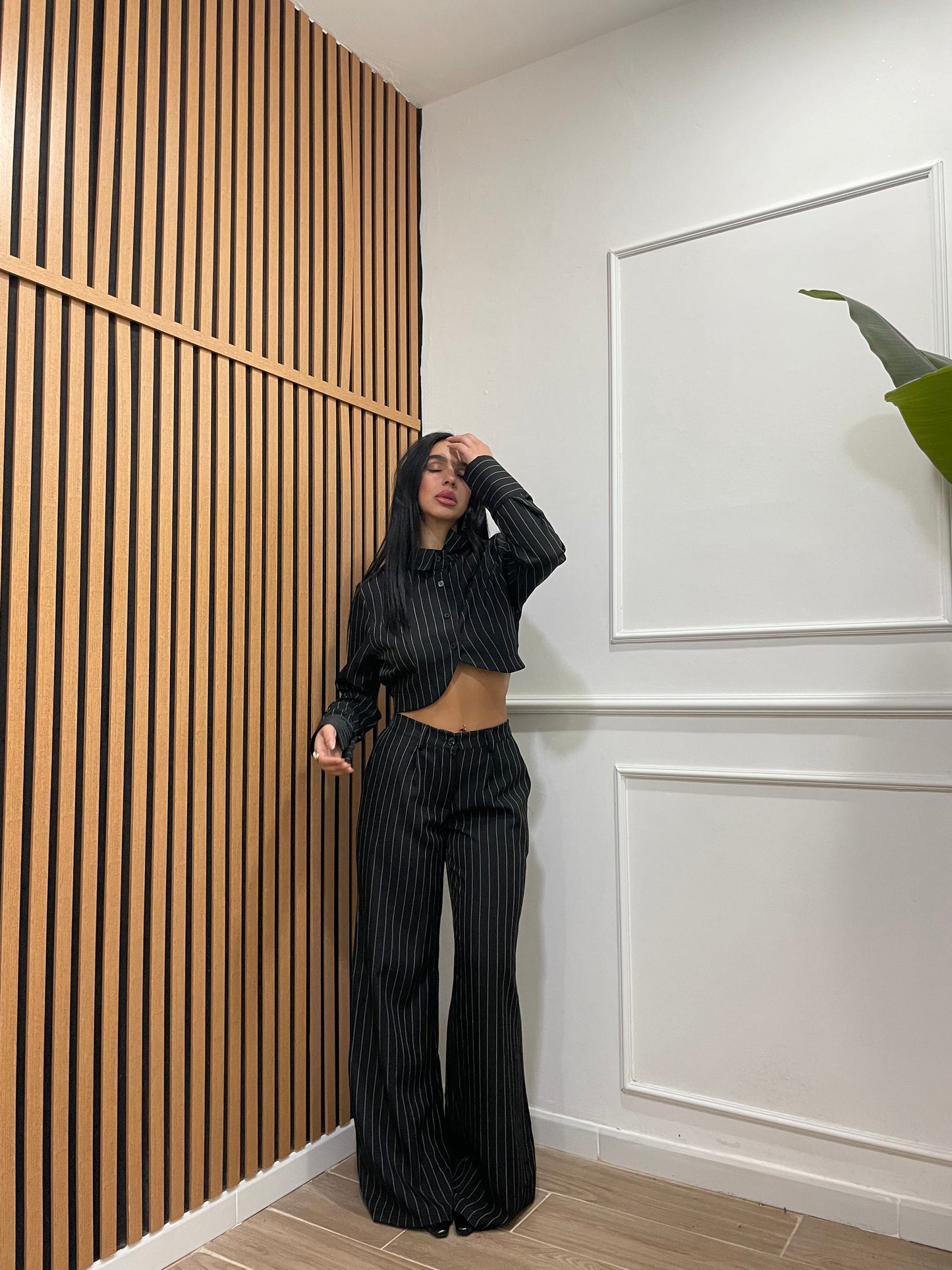 Tailleur gessato Lavinia