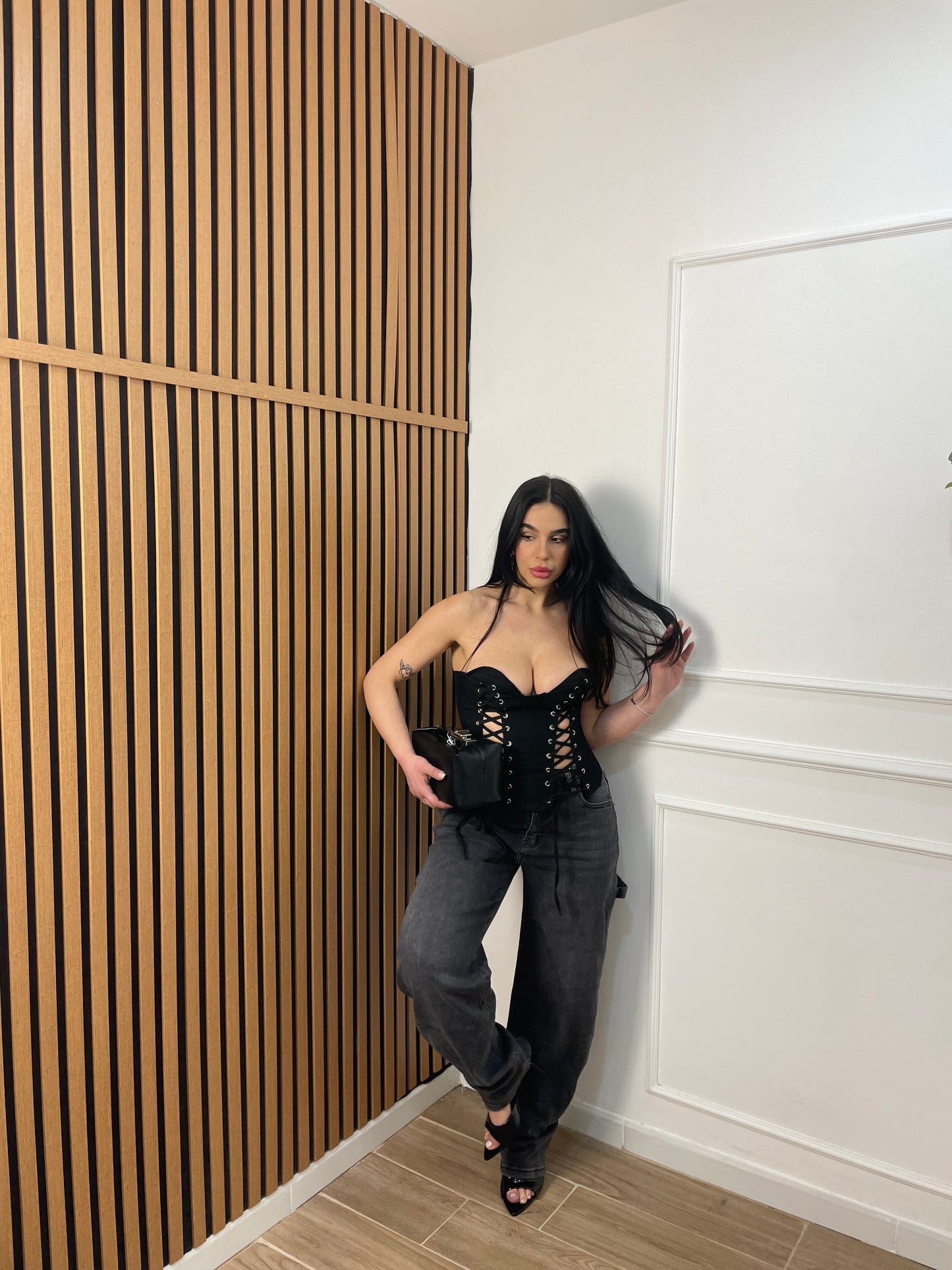 Jeans balloon grigio